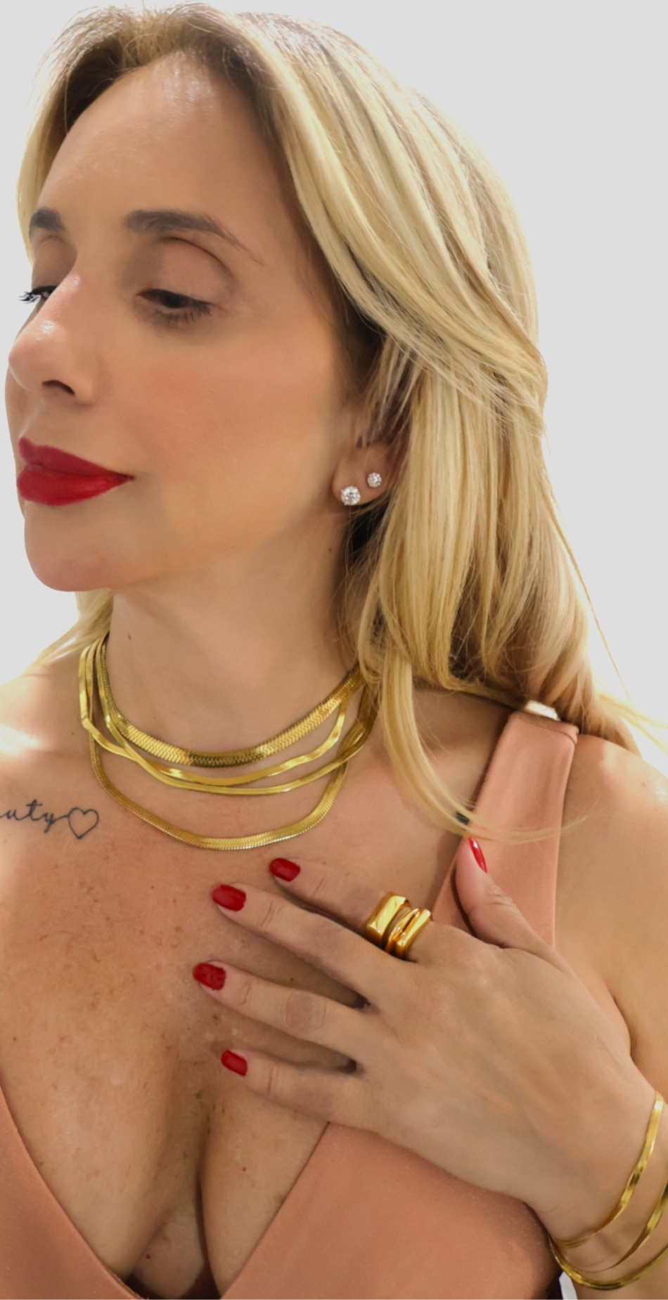 Timeless, Dreamy In Layers; Snake Chain